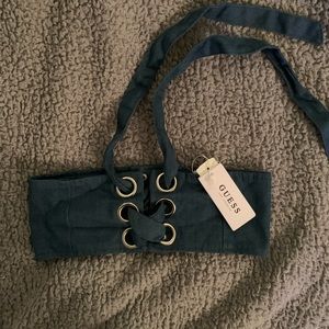 GUESS Denim Corset Belt